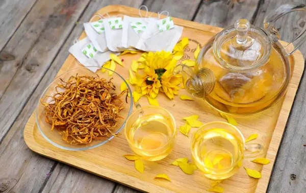 Trà túi lọc Củ Sen Đông Trùng Hạ Thảo - Hình ảnh 2